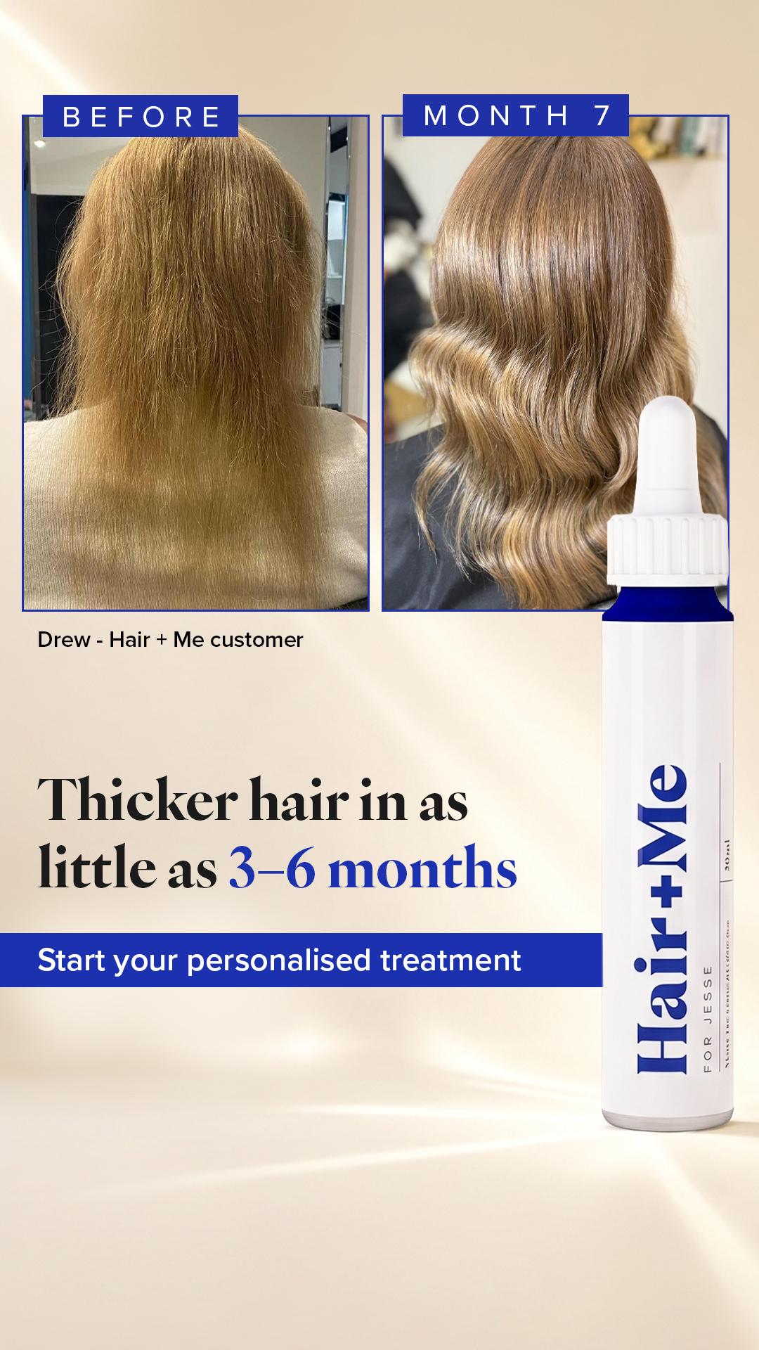 Hair + Me Facebook ad