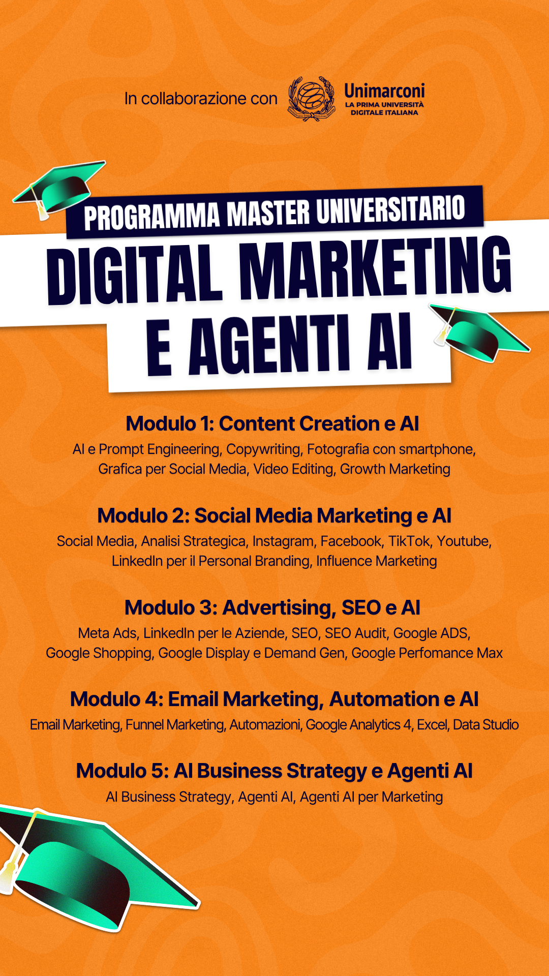 start2impact Facebook ad: Master Universitario start2impact x Unimarconi: risparmia…