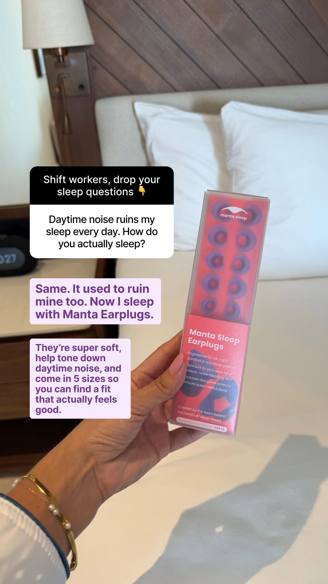 Manta Sleep Facebook ad