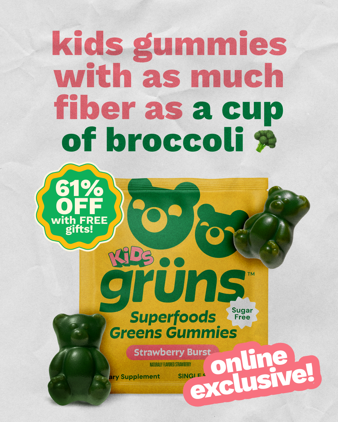 Grüns Kids Facebook ad