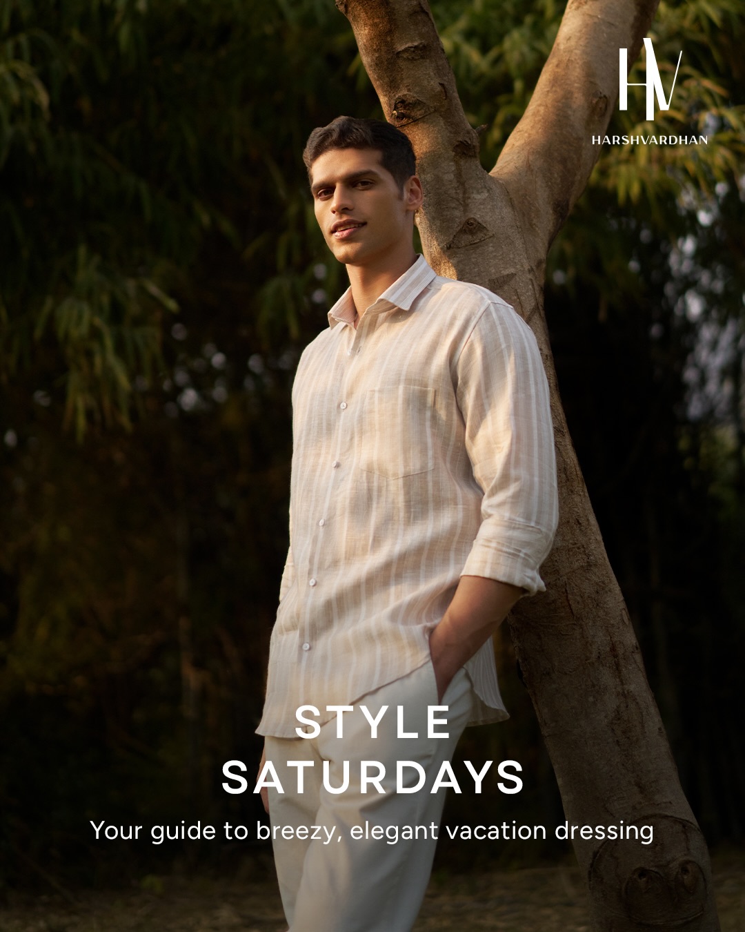 HV Luxury Clothing Facebook ad: Light, breezy, and made for summer days.