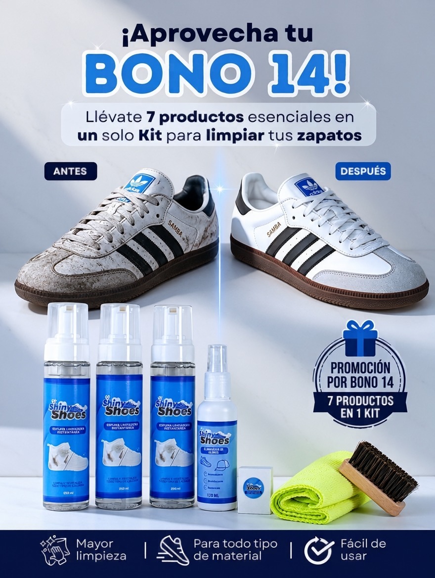 Shiny Shoes Gt Facebook ad: 7 PRODUCTOS EN 1 KIT PROMO BONO 14