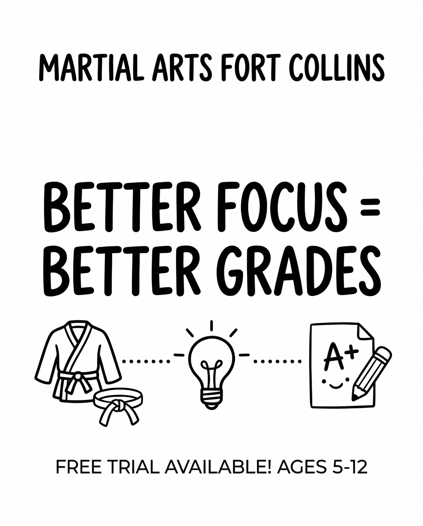 Total Ryu Martial Arts Facebook ad: Free Kids Martial Arts Class in Fort Collins