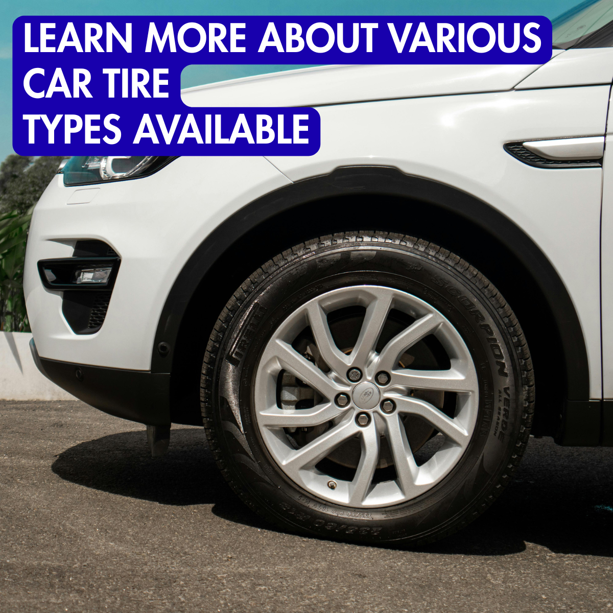 Products & You Facebook ad: Learn more about various car tire types available