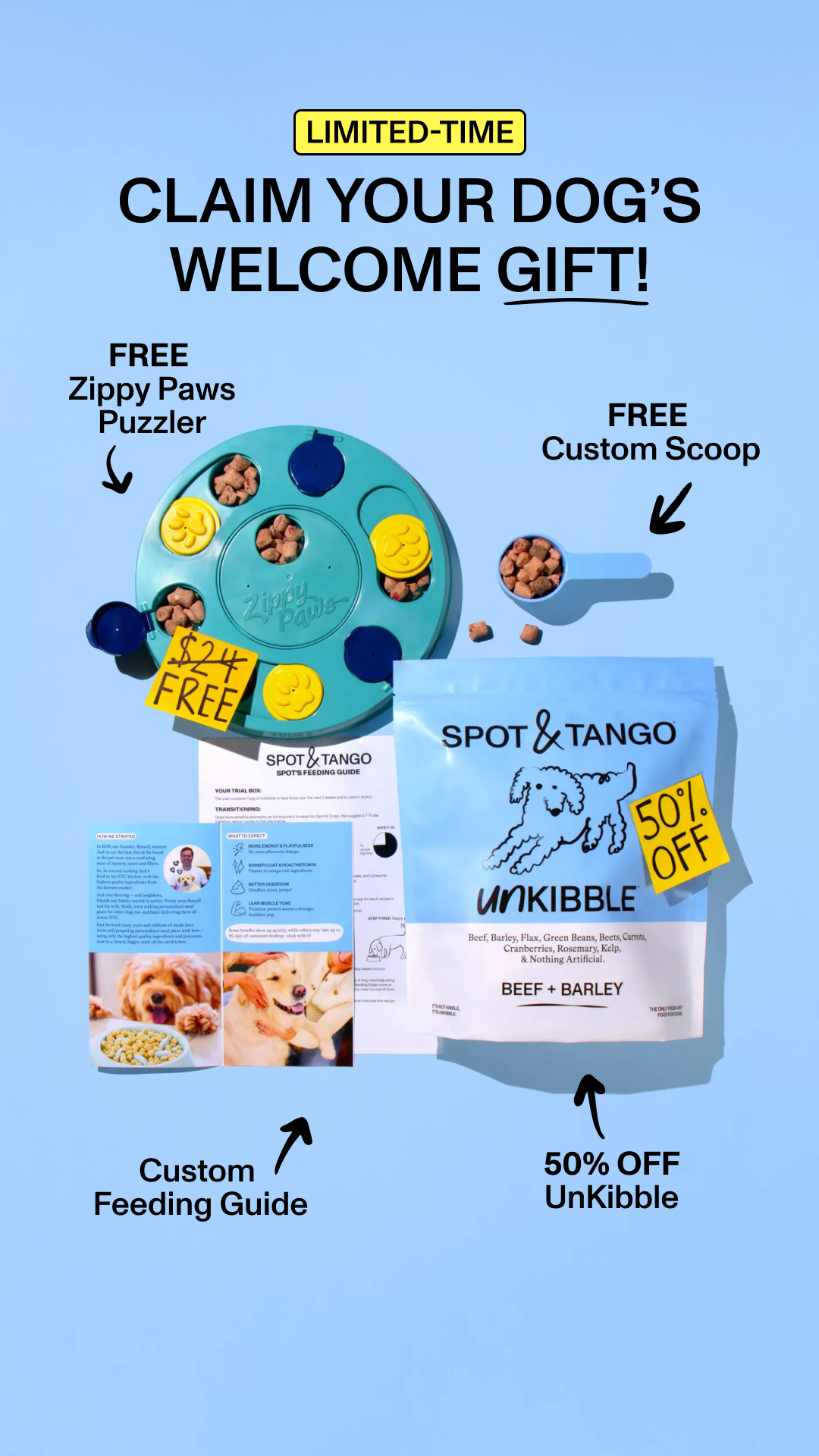Spot and Tango Facebook ad