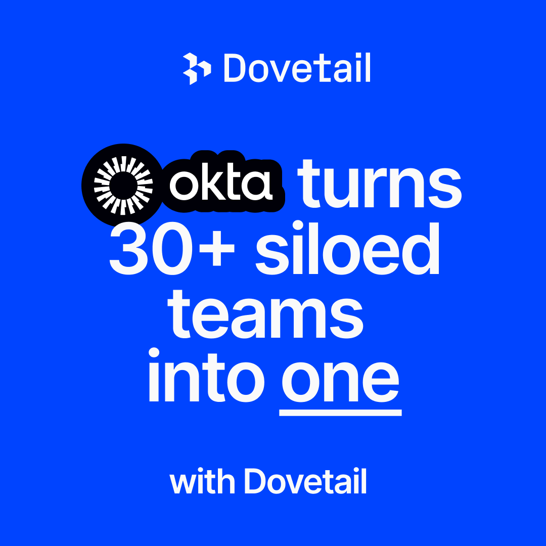 Dovetail Facebook ad: Bring siloed teams back together