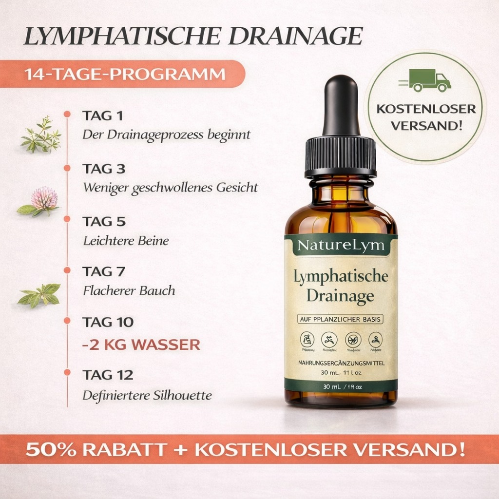 NatureLym Facebook ad: In 7 Tagen natürlich entwässern