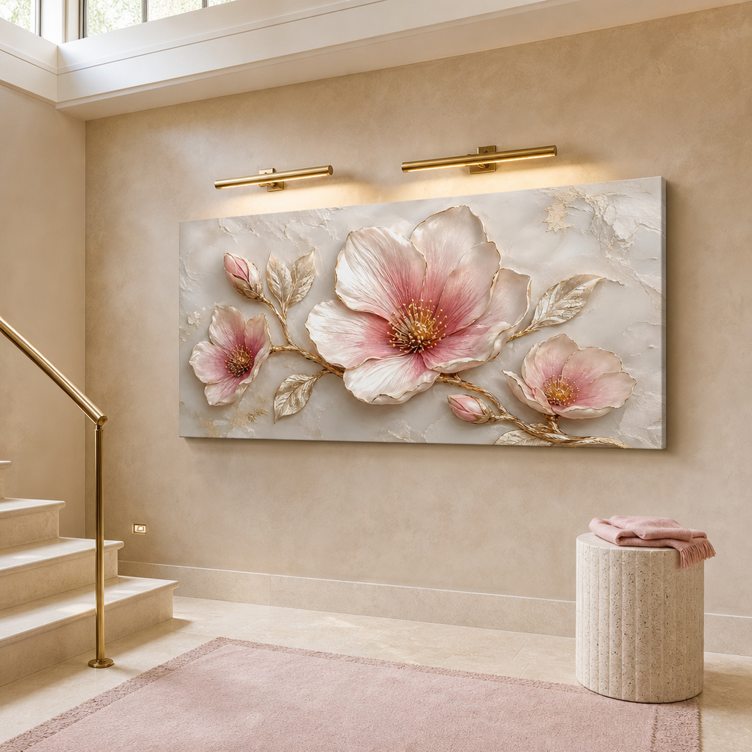 Tailored Canvases - Personalized Art Facebook ad: Blush Magnolia Elegance | Made in the USA | Ships Fast