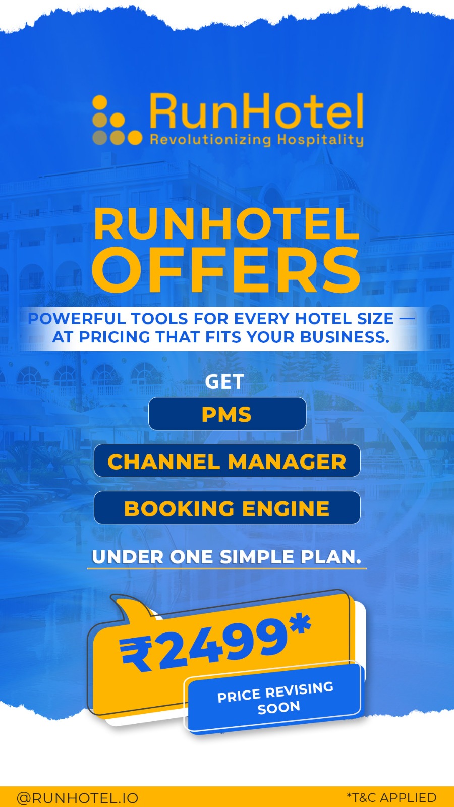 RunHotel Facebook ad from Oct 16, 2025