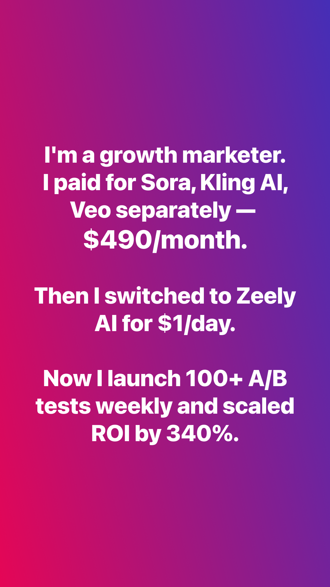 Zeely Facebook ad