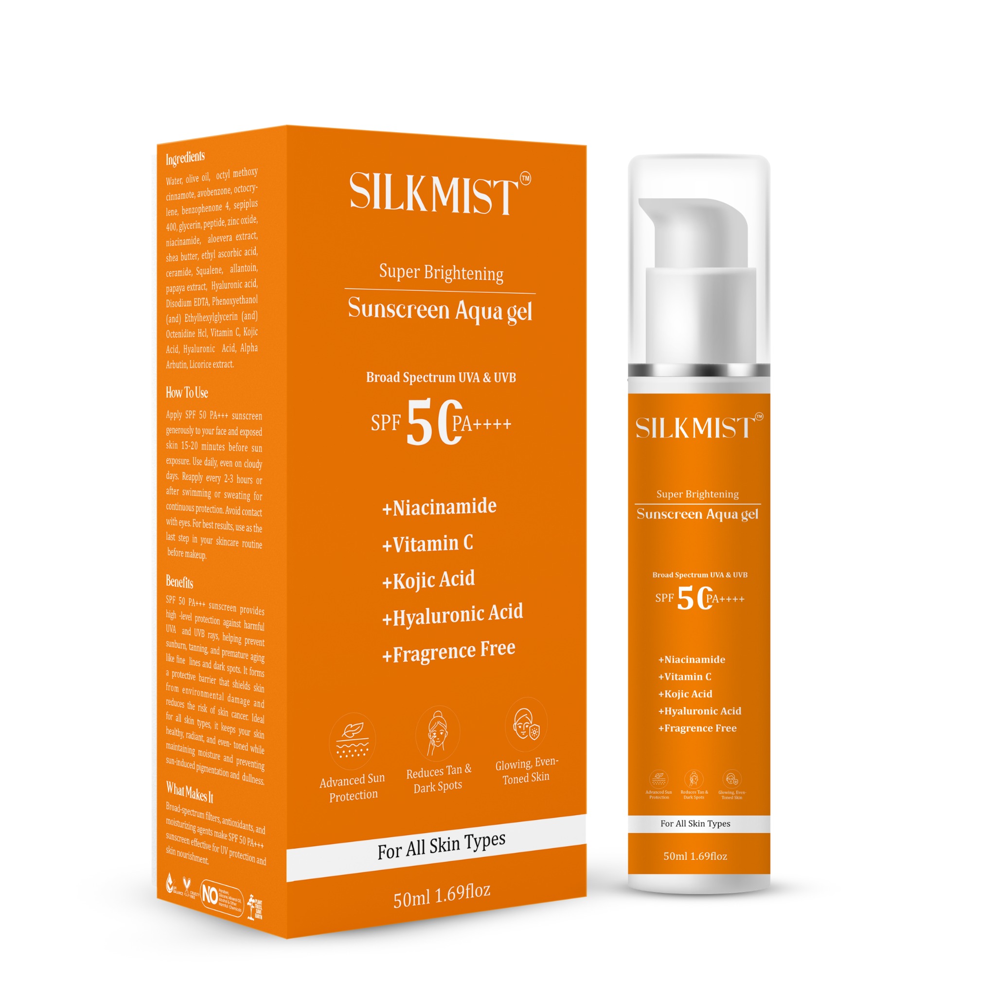 Silkmist Facebook ad: New Improved Formulations skincare range for glowing &…