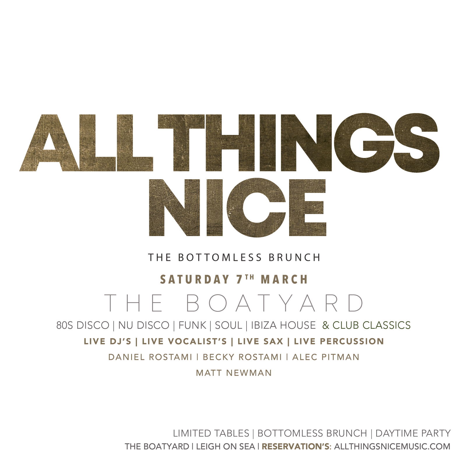 All Things Nice Facebook ad: 2026 Bottomless Brunch: after a year of sold…