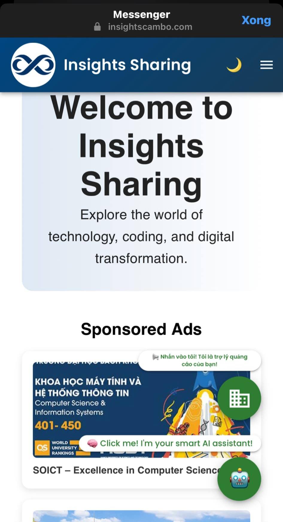 Insights Cambodia Facebook ad: Insights Sharing