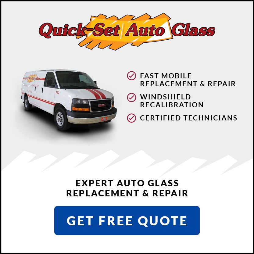 Quick-Set Auto Glass Facebook ad: FREE Instant Online Quote