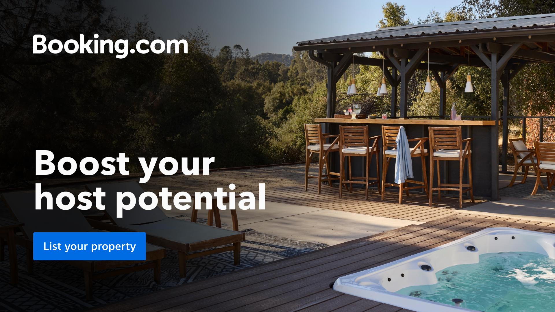 Booking.com Facebook ad