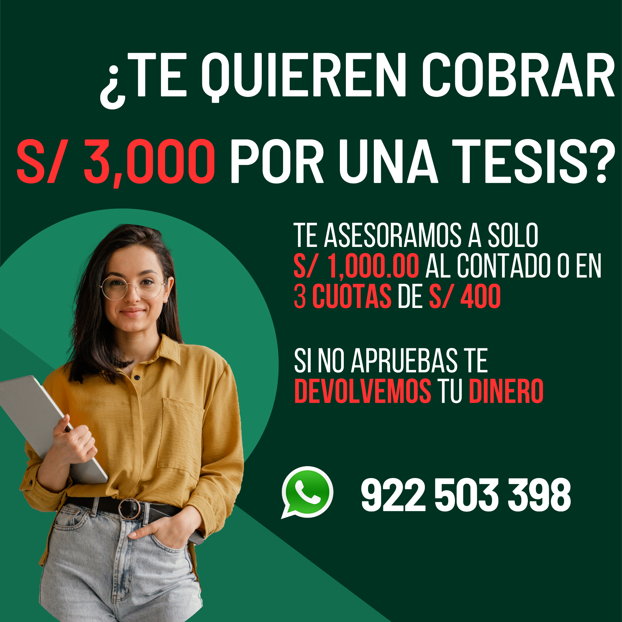 EducaProject Perú Facebook ad: Tu título, garantizado.