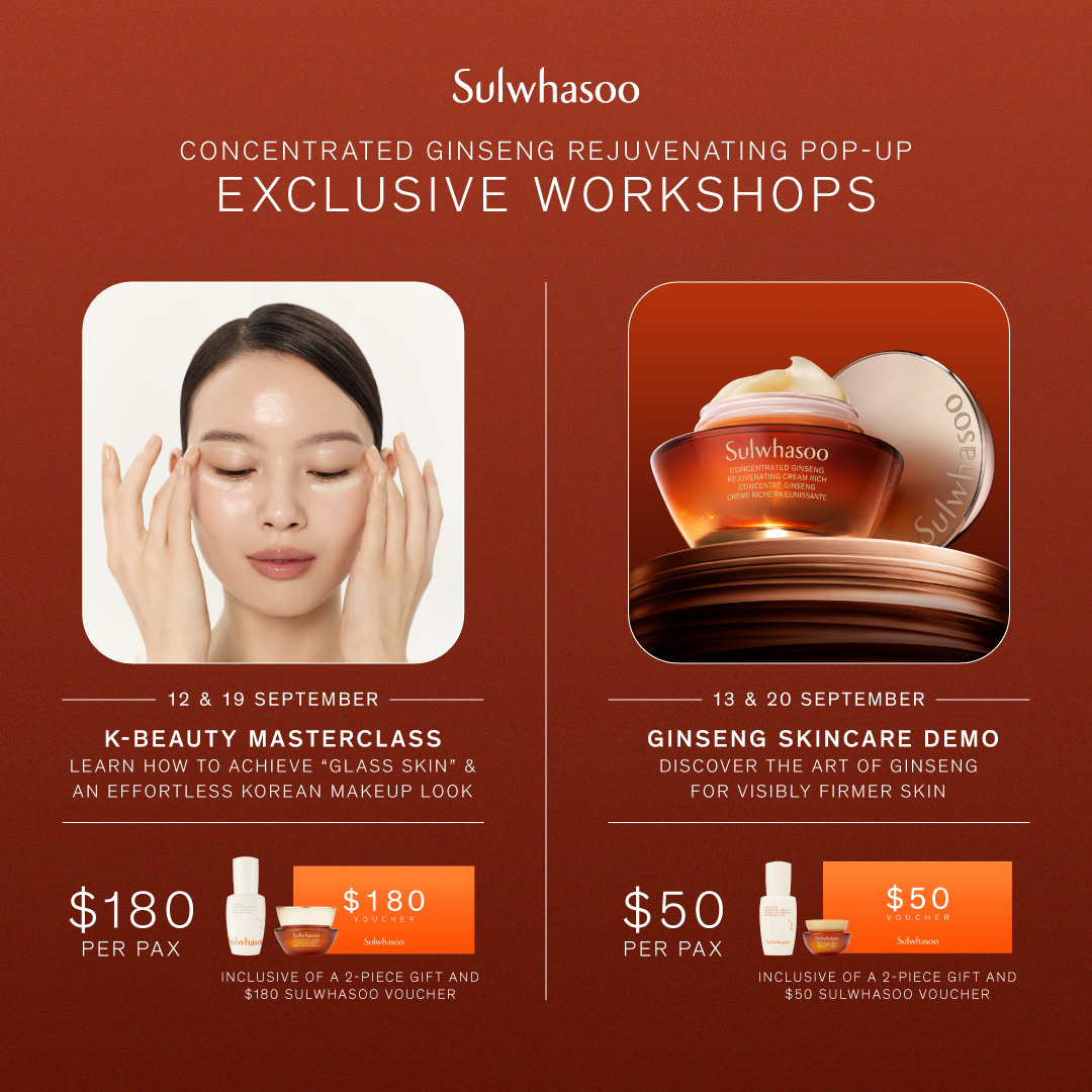 Sulwhasoo Facebook ad: Sulwhasoo K-Beauty Masterclass & Ginseng Skincare Demo