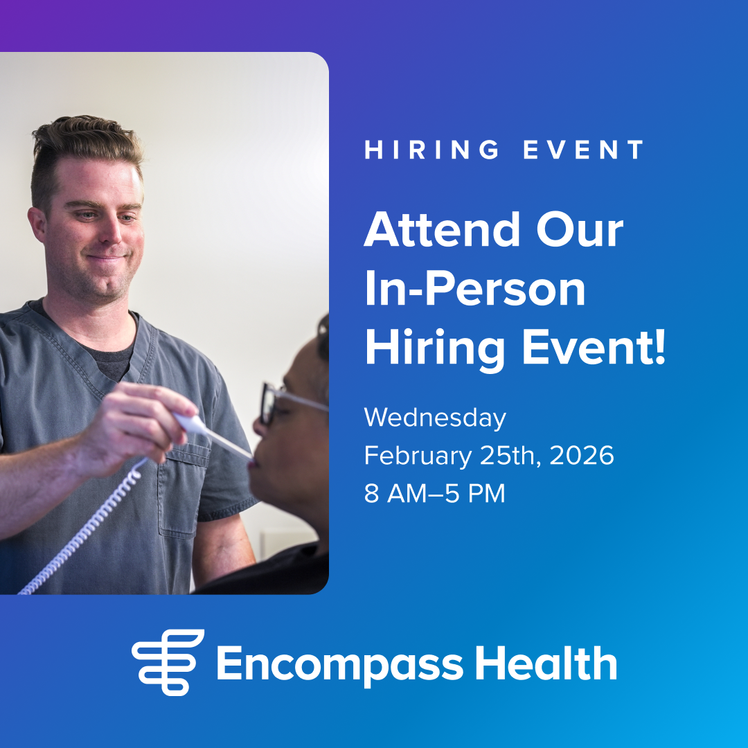 Encompass Health Careers Facebook ad: We're growing