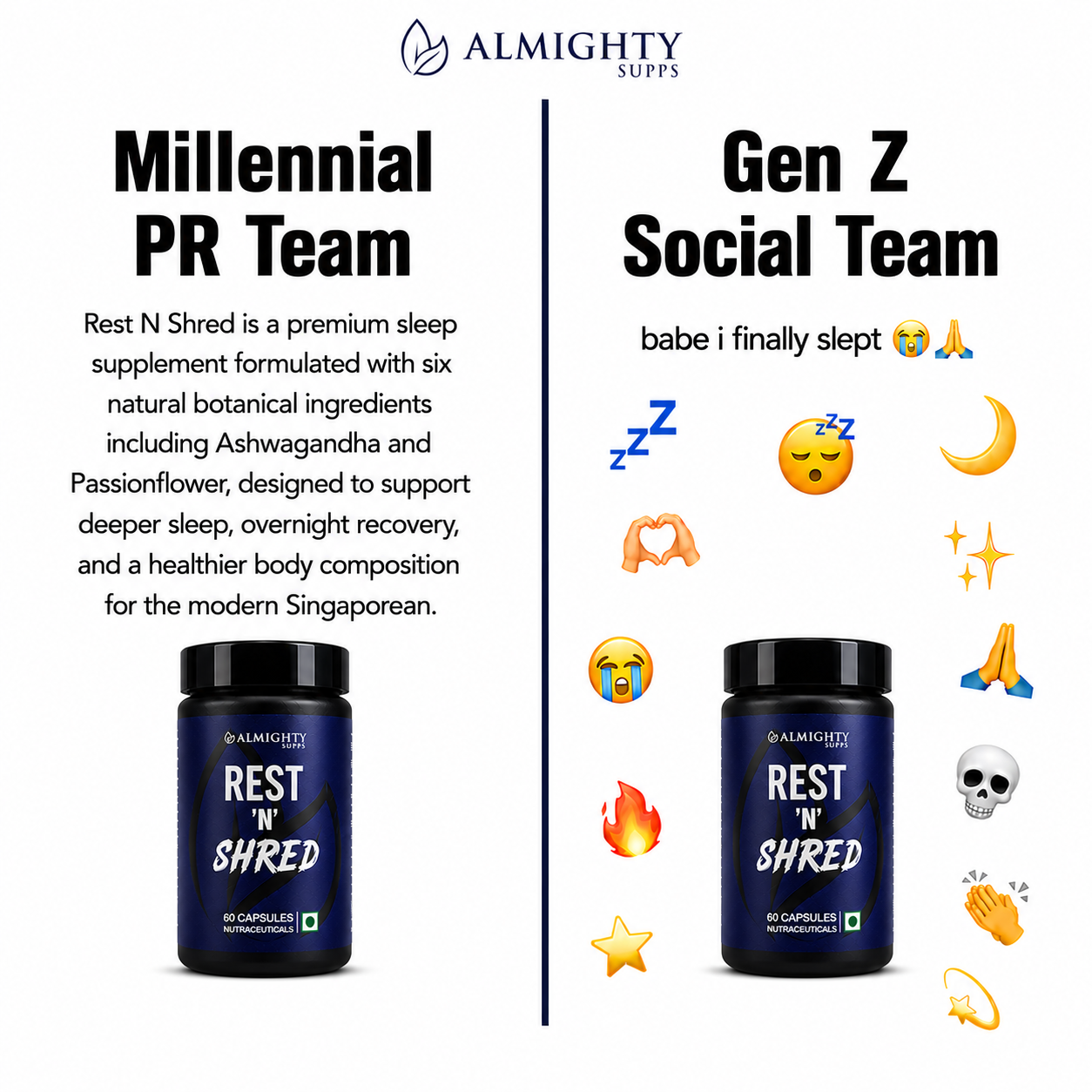 Almighty Supps Facebook ad: Get EXTRA 21% Off with 'BOOST21' Today!