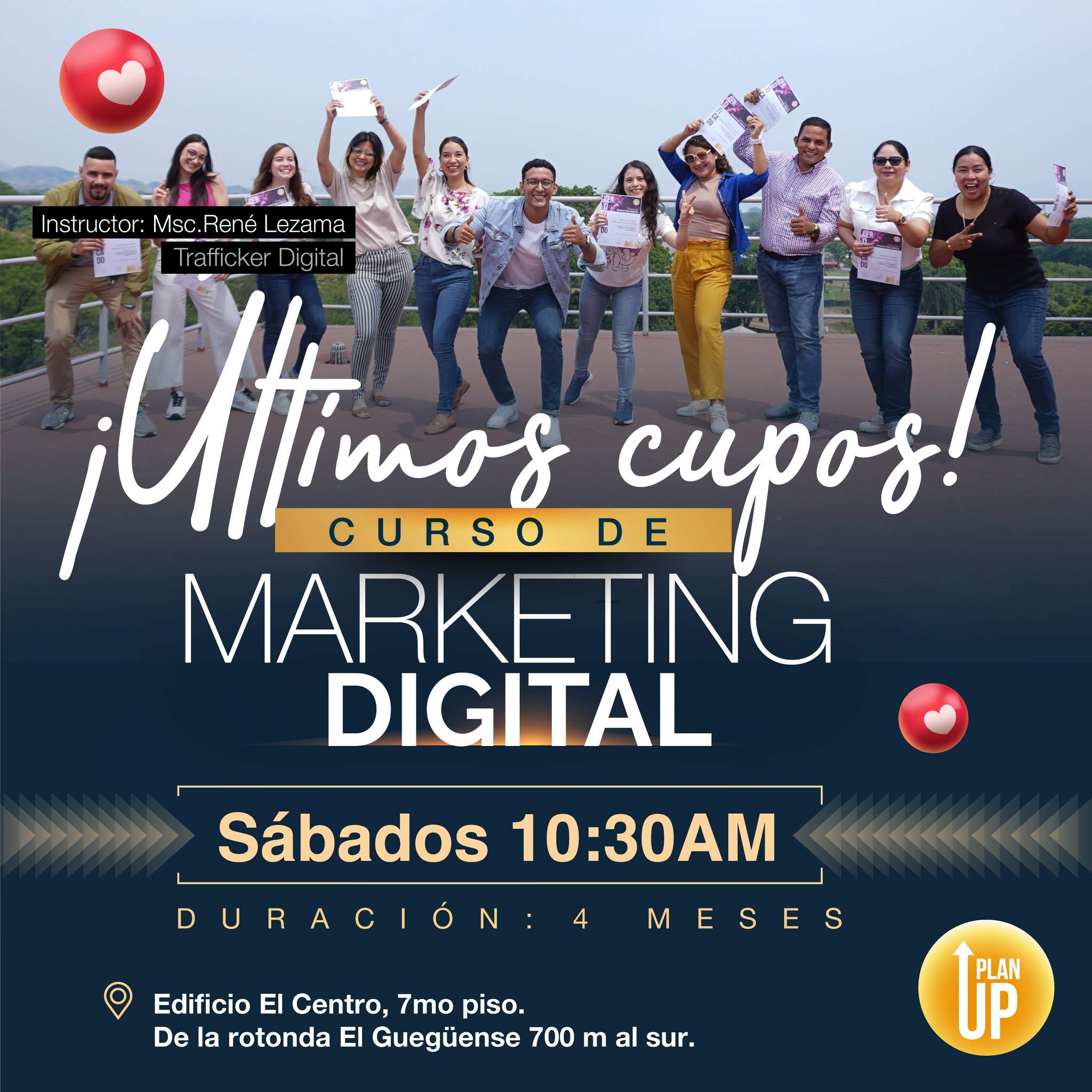 Plan UP Academy - Marketing Digital en Nicaragua Facebook ad: Curso de Marketing Digital + Inteligencia Artificial