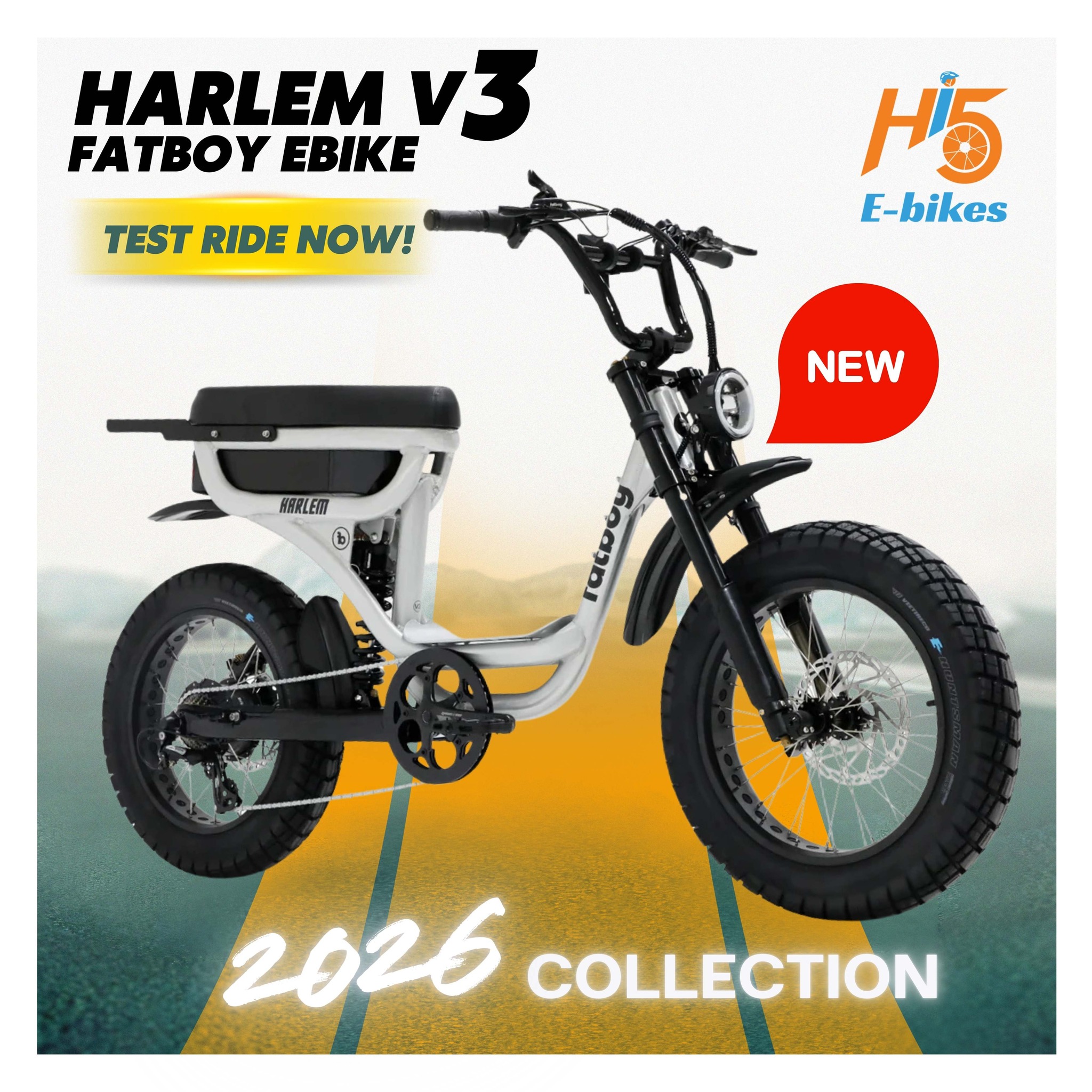 HI5 E-Bikes Facebook ad: This 2026, Upgrade your adventure with our Fatboy…