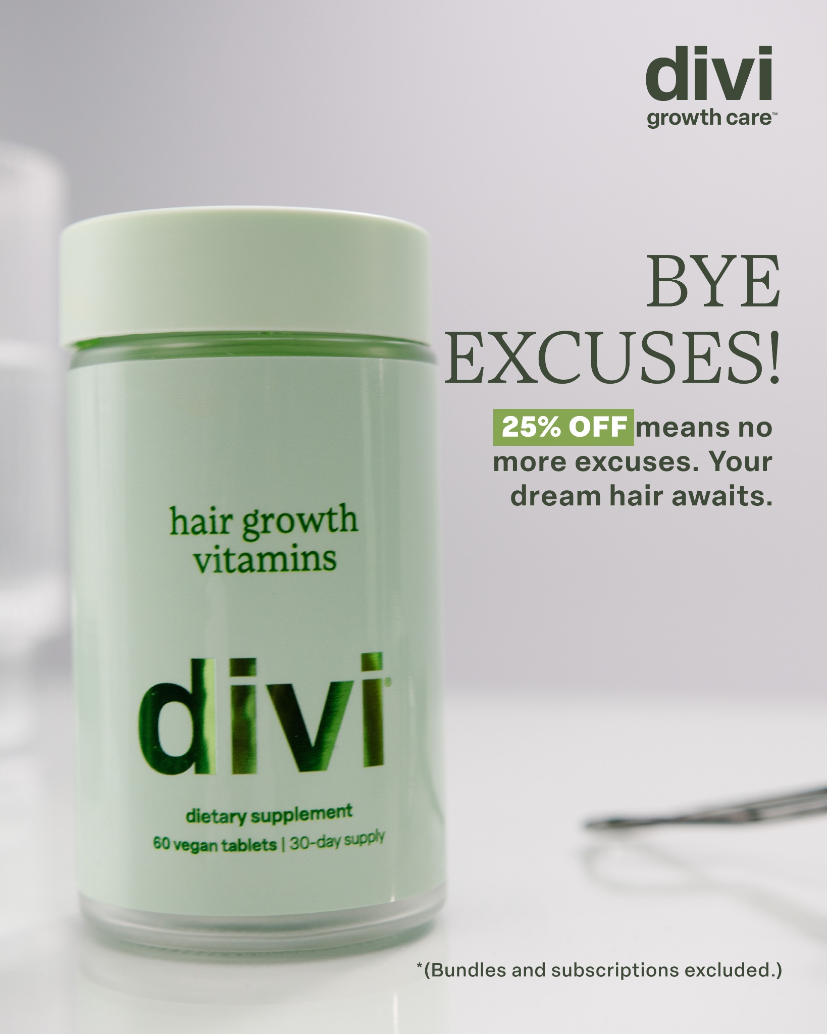 Divi Facebook ad: 25% Off Sitewide Today
