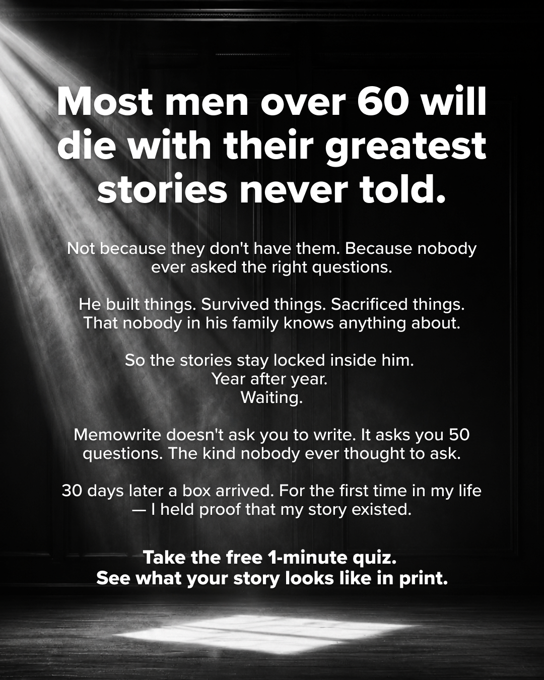 Memowrite Facebook ad