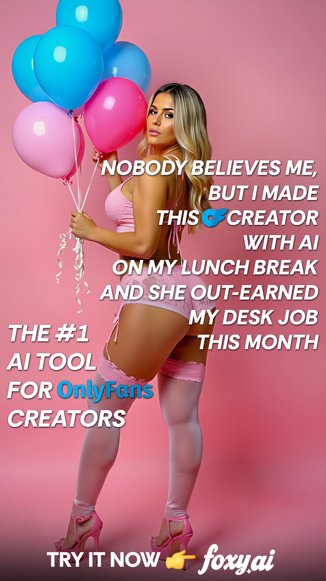 Foxy AI: Video & Photo Generator Facebook ad from Feb 27, 2026