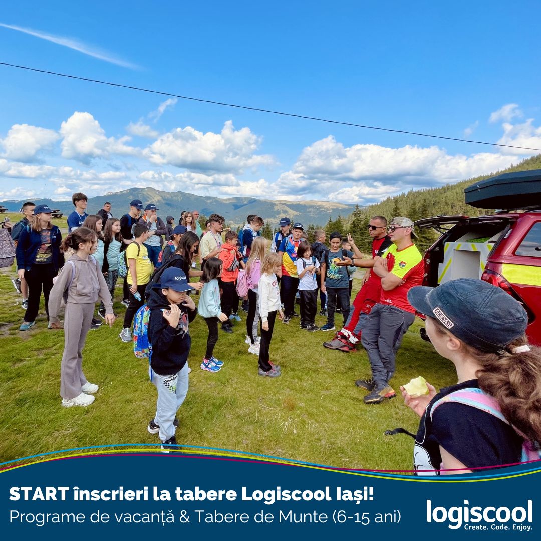 Logiscool Iași Facebook ad: Descoperă programele de vară Logiscool Iași!