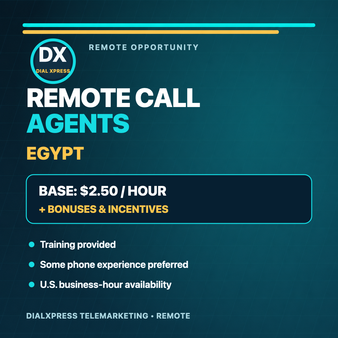 DialXpress Telemarketing Facebook ad from Jul 26, 2026