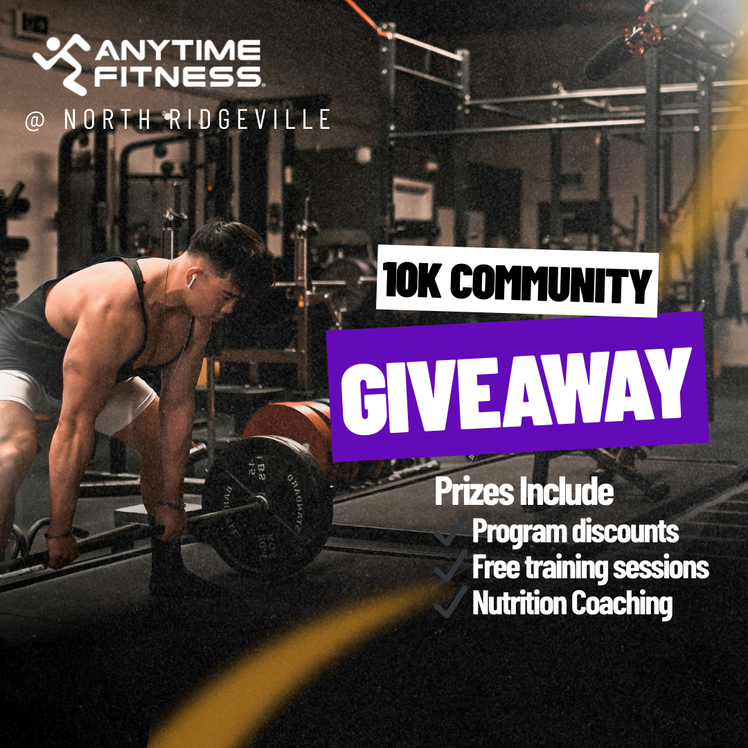 Anytime Fitness North Ridgeville Facebook ad: ๐๐ฎ๐ซ๐ง ๐
๐๐ญ & ๐๐๐ ๐๐๐!
