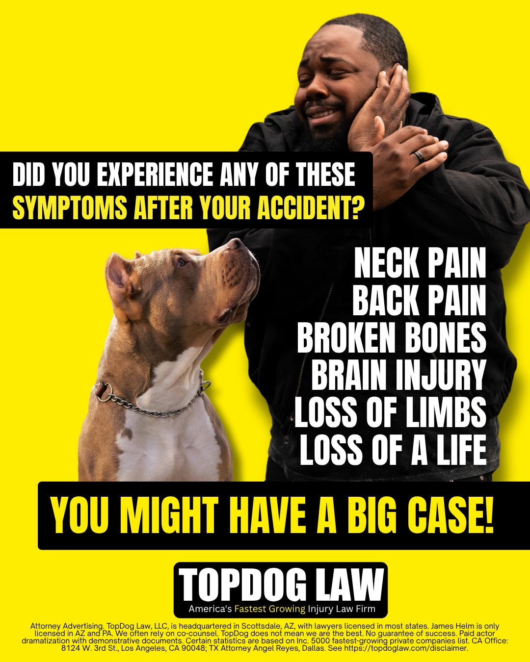 TopDog Law Facebook ad