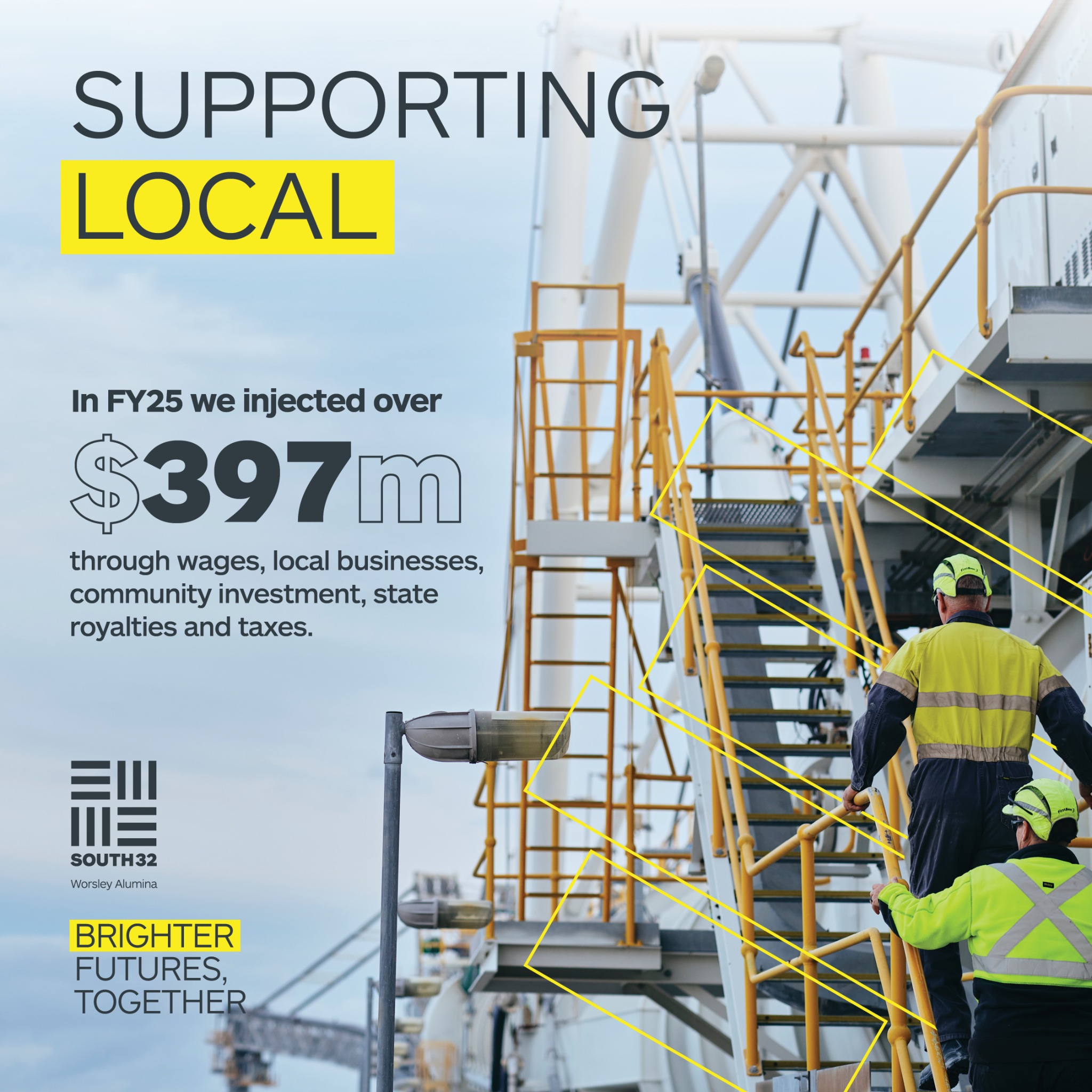 South32 Worsley Alumina Facebook ad: Keeping our Region Thriving