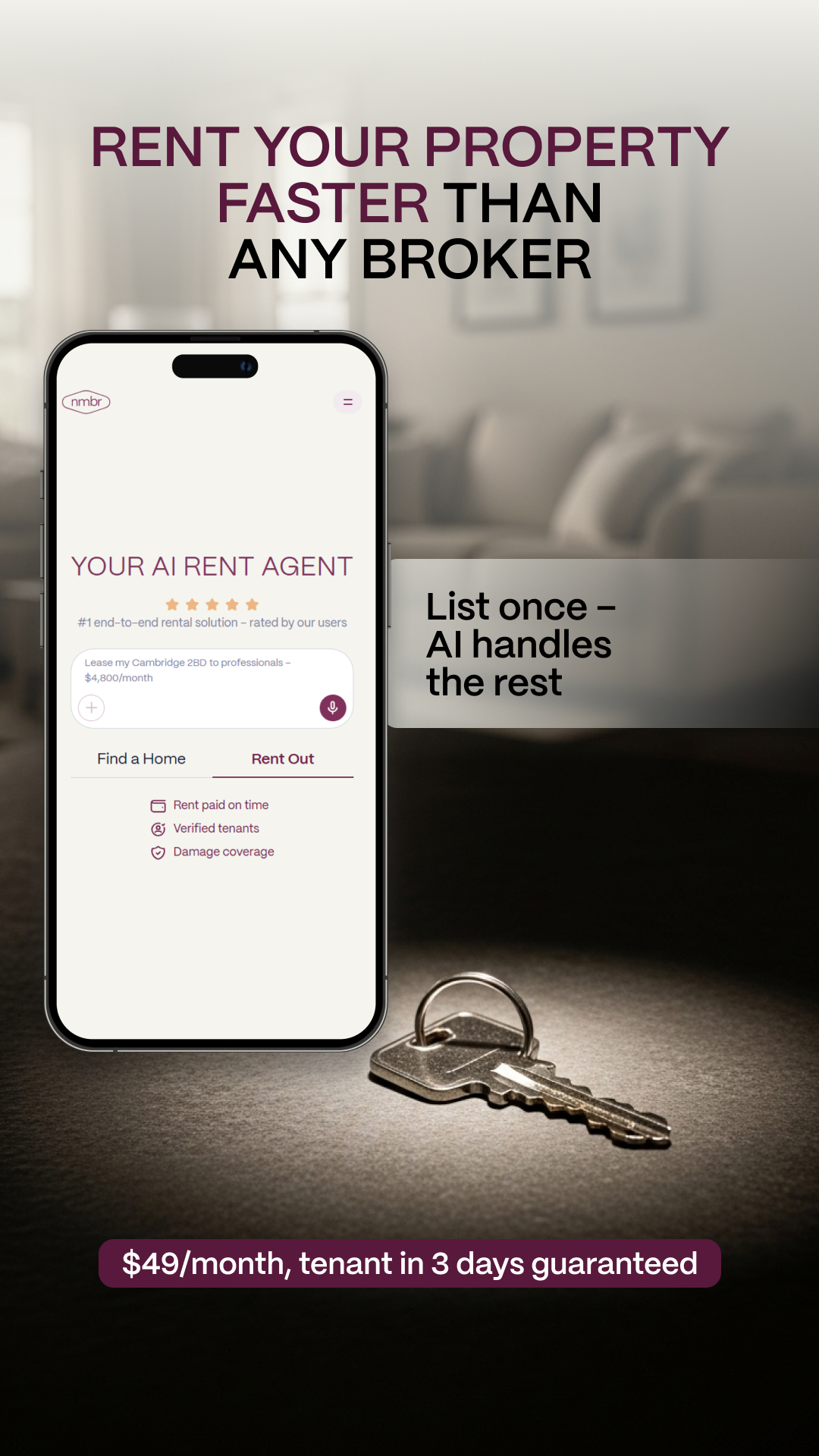 Nmbr.homes Facebook ad from Jan 10, 2026