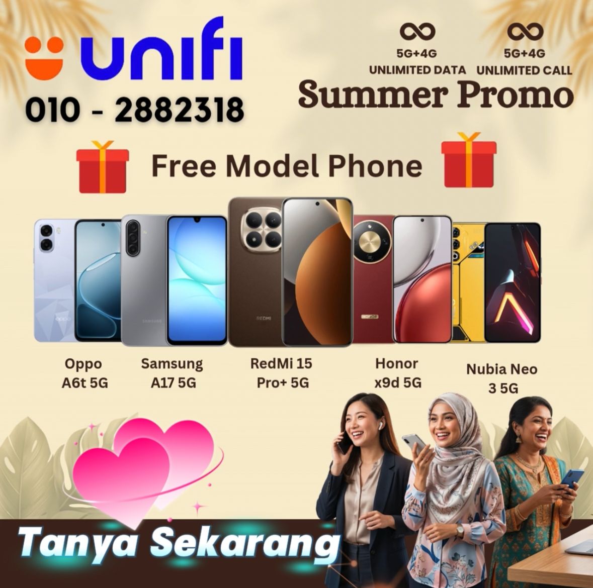 TM Unifi Shop Facebook ad: BERITA BAIK! Dapatkan Telefon 5G