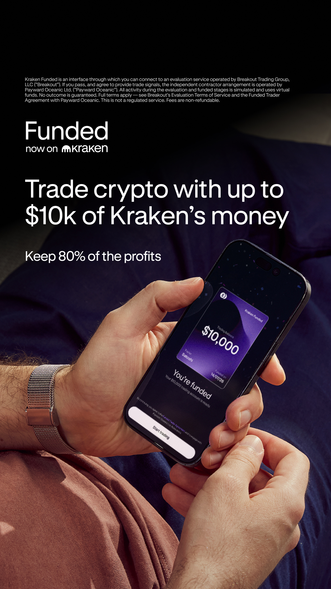 Kraken Digital Asset Exchange Facebook ad