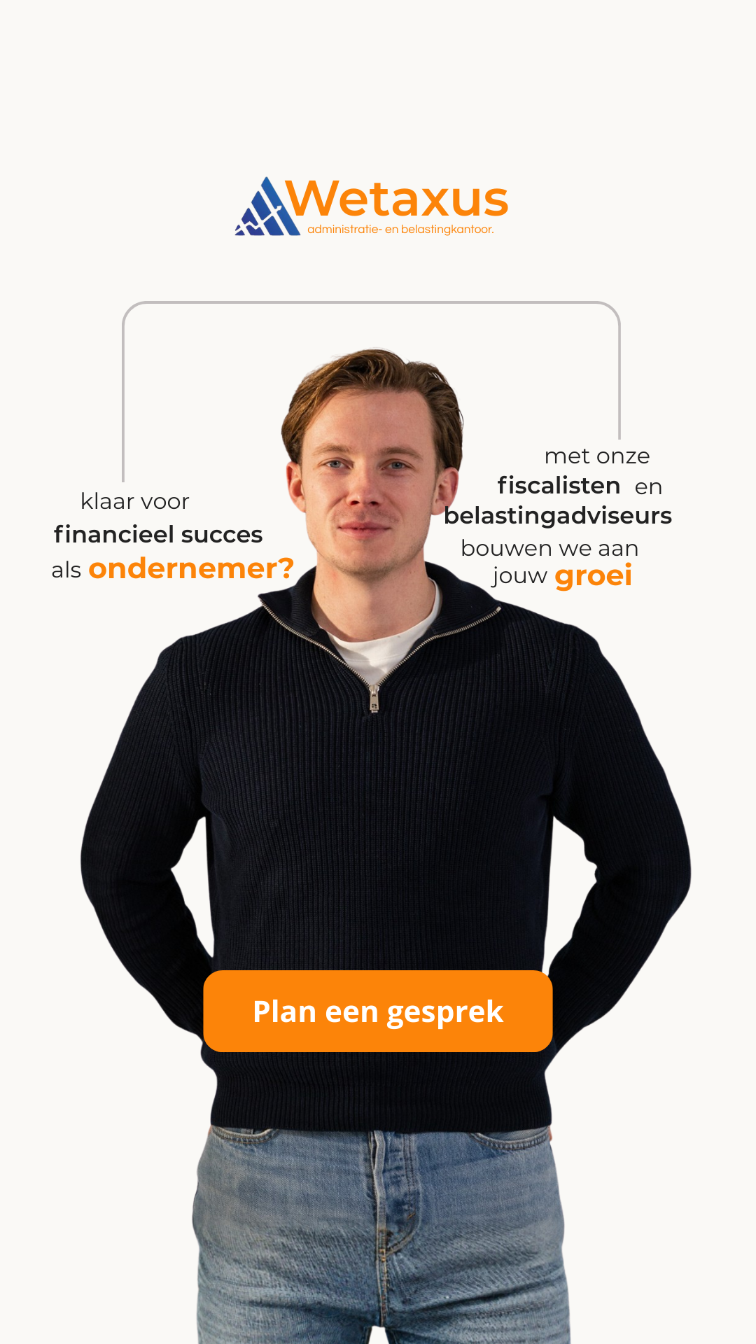 Administratiekantoor Wetaxus Facebook ad: Plan je gratis strategiecall