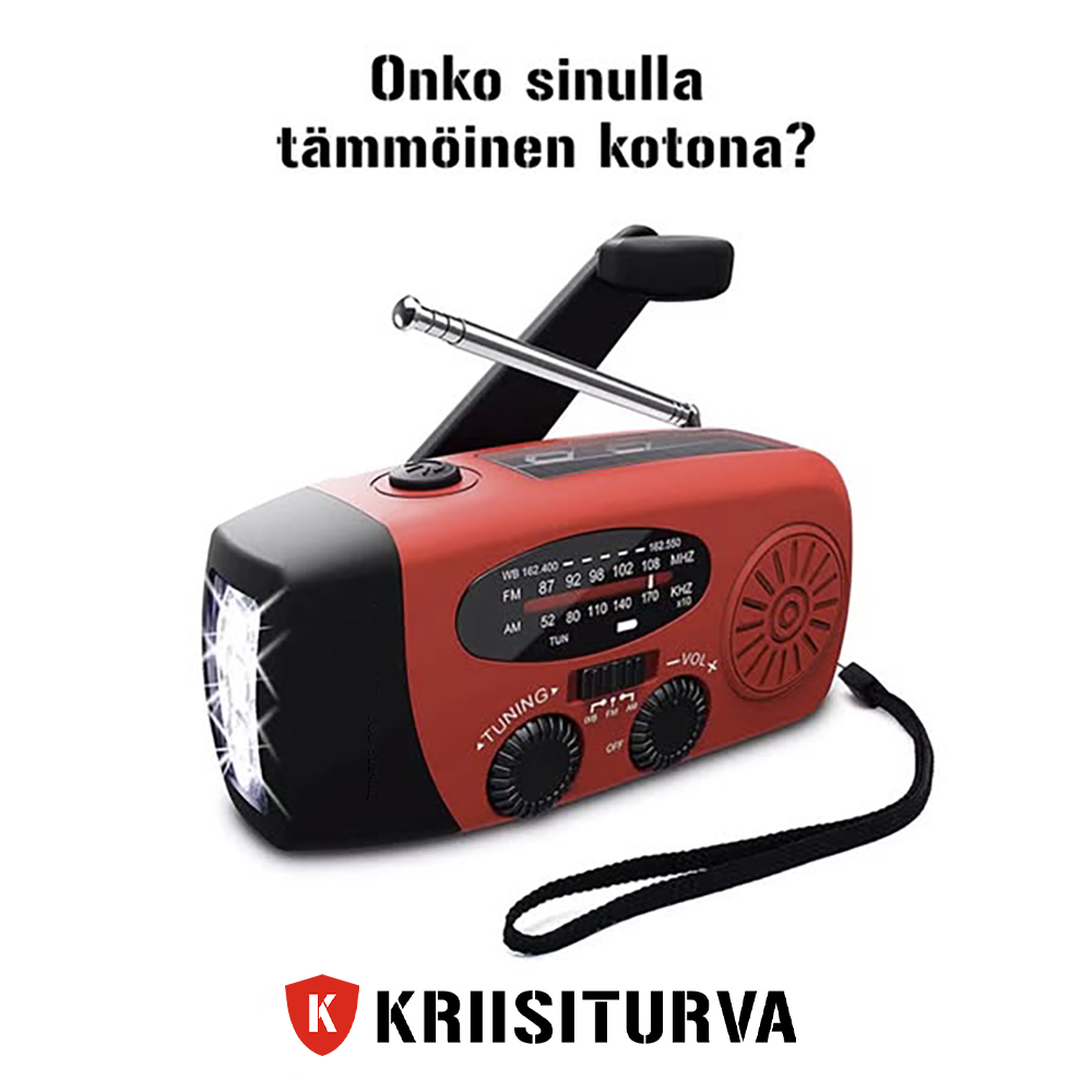 Kriisiturva Facebook ad: Valmiina sähkökatkoihin, varaudu yllättäviin tilanteisiin!