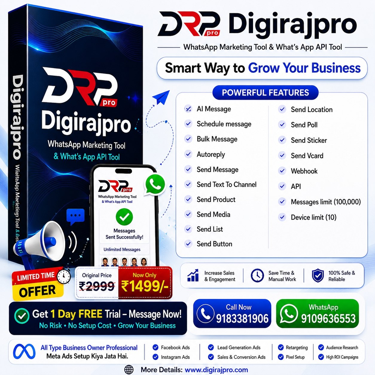 Digi Raj Pro Facebook ad: Chat with us
