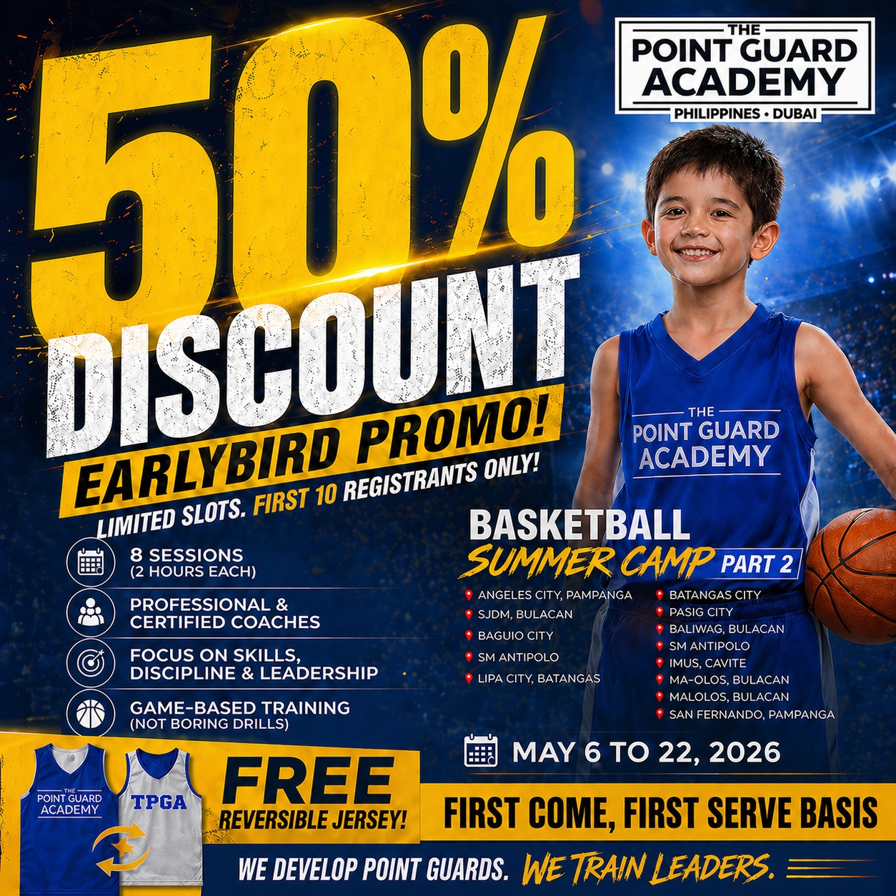 The POINT GUARD Academy Facebook ad