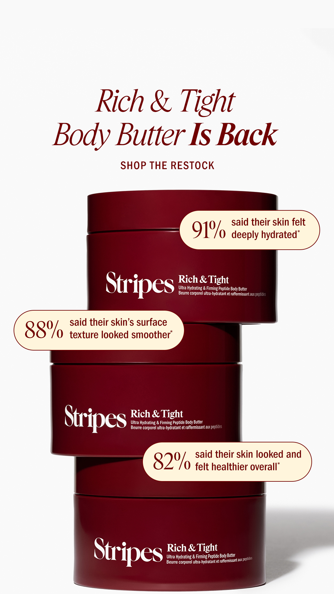 Stripes Beauty Facebook ad