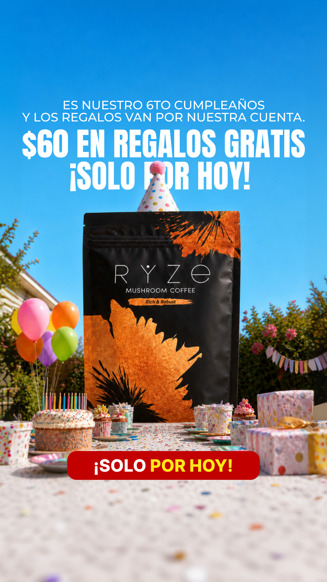 RYZE Superfoods Facebook ad