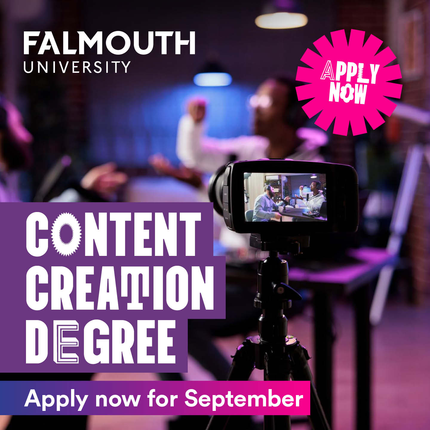 Falmouth University Facebook ad
