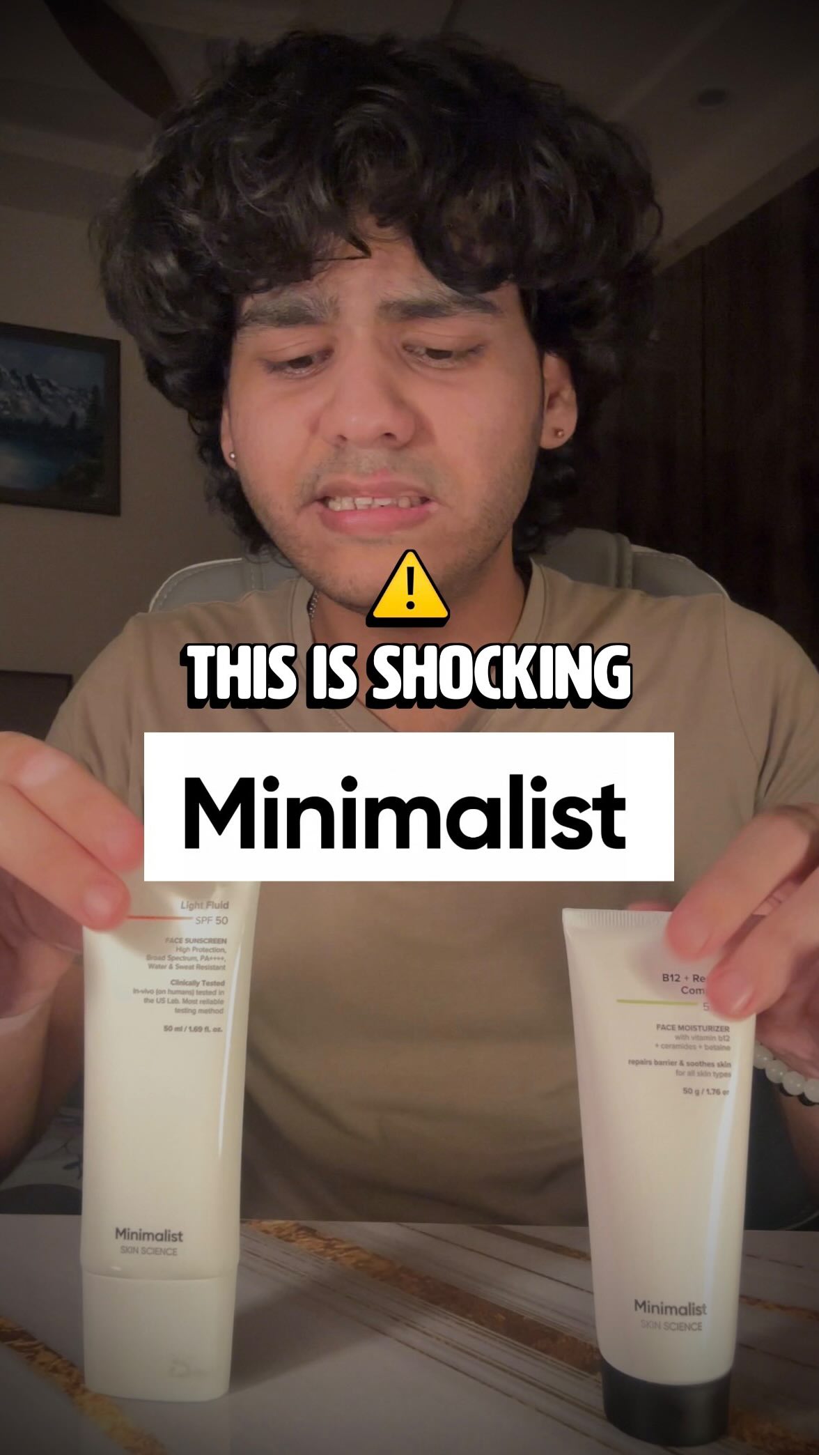 Minimalistinc Facebook ad: Seriously Shocking