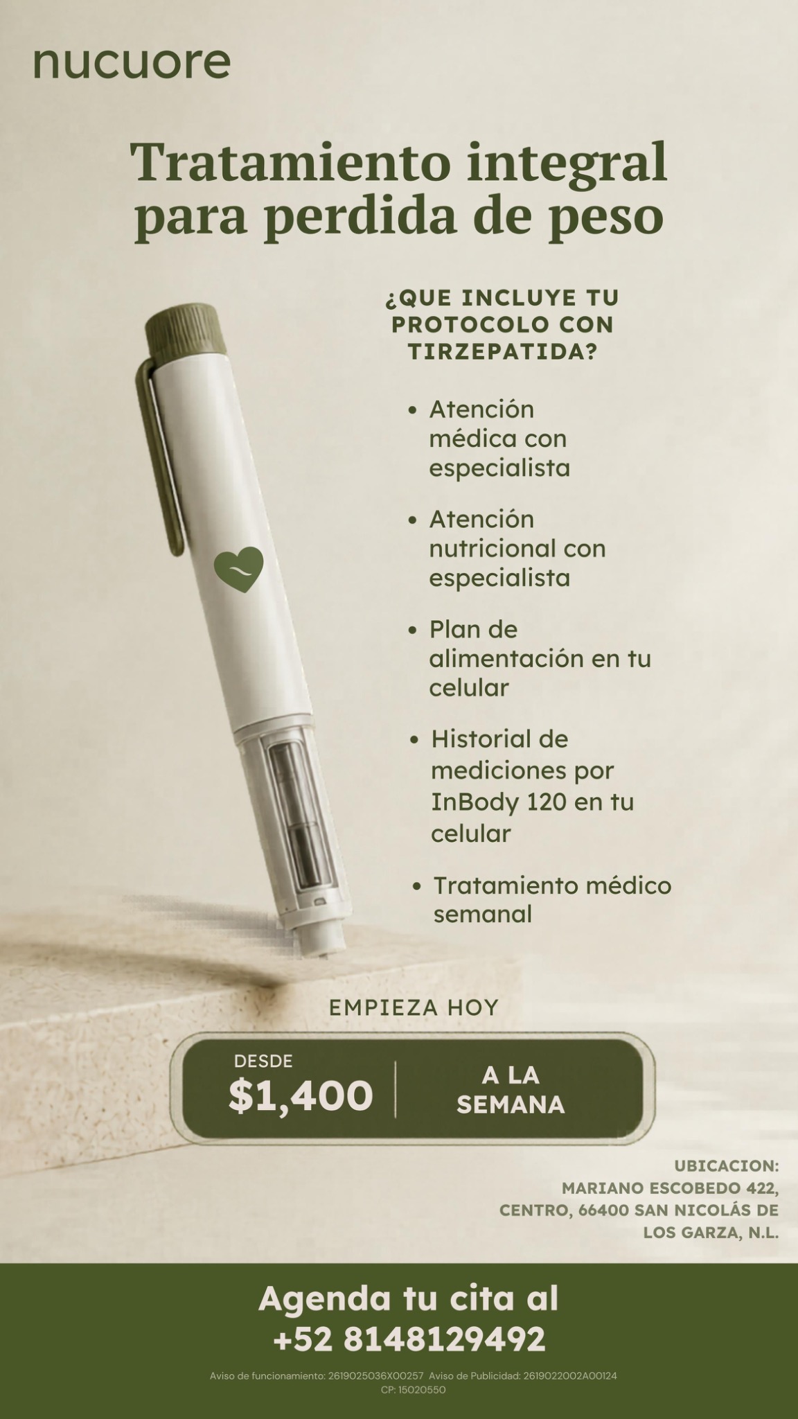 nucuore Facebook ad from Jun 1, 2026