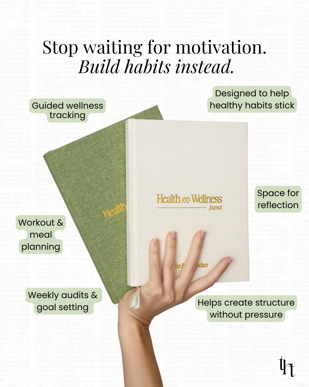 The Habit Tracker Facebook ad: Become the person who *actually* follows through!