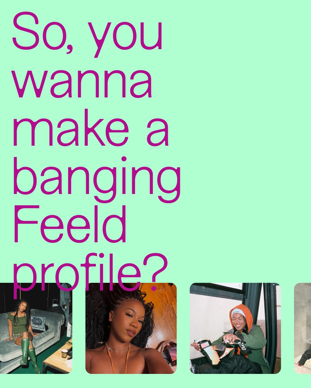 Feeld Facebook ad: You’ve downloaded Feeld… now what?