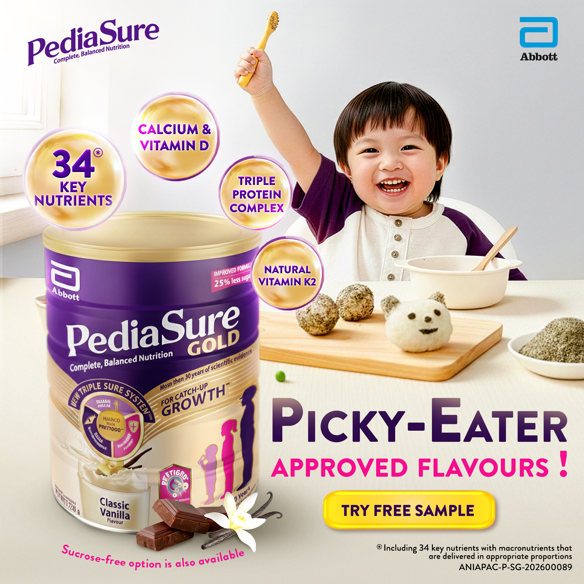 PediaSure SG Facebook ad