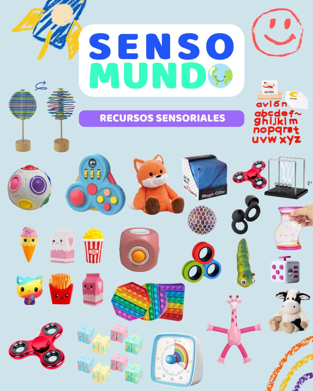 Sensomundocl Facebook ad: Tienda Juguetes Sensoriales: Materiales y Recursos