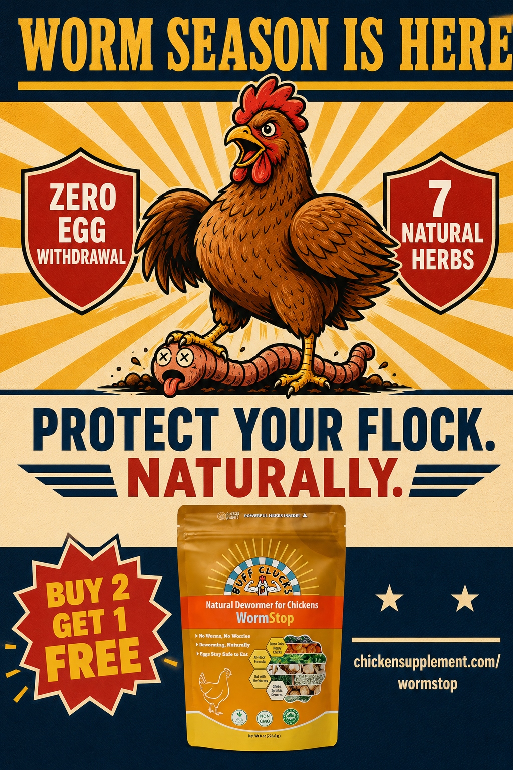 Buff Clucks Facebook ad